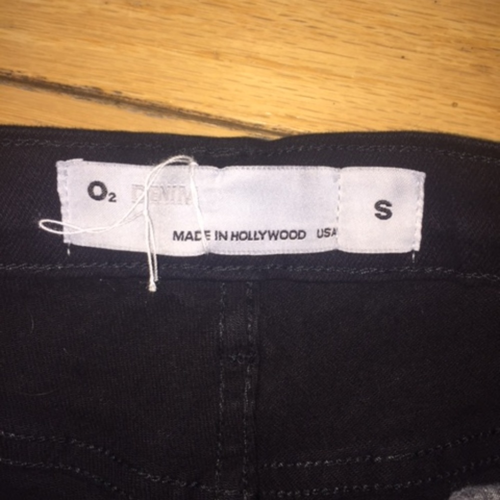 Black High Waist Cutoff Distressed Jean Shorts - Picture 4 of 5